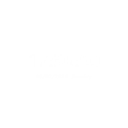Digital Clock — Dark Glass